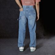 Side Buckled New Styled Blue Jeans - Image 3